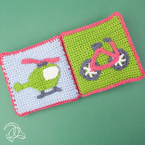 Hardicraft Crochet Kits -  BABY SOFT BOOK “VEHICLES”