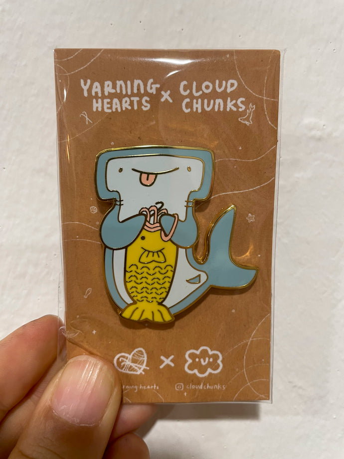 Yarning Hearts x Cloudchunks Sea Creatures Enamel Pins