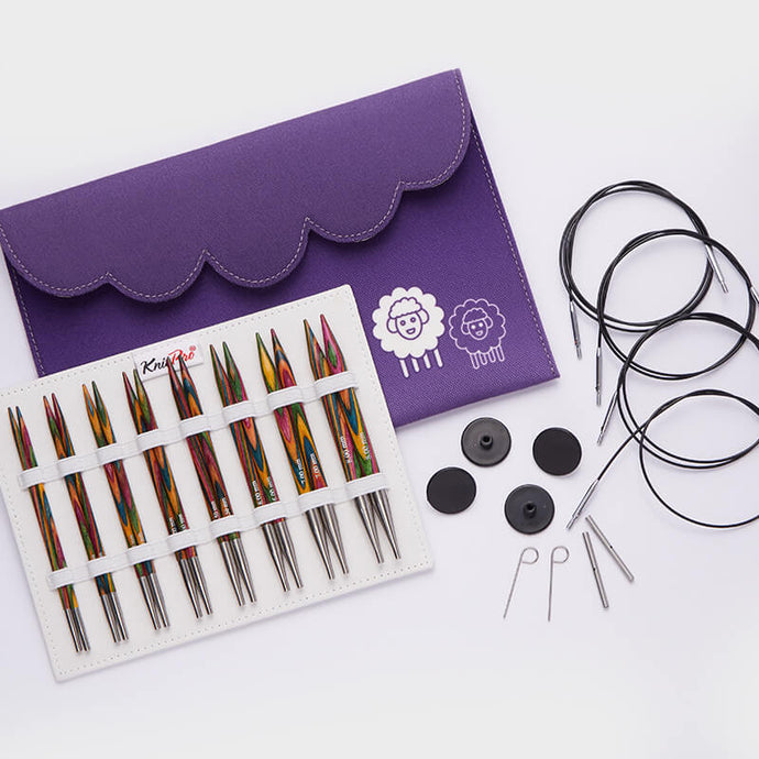 [20661] Knitpro Symfonie Wood Normal Interchangeable Knitting Needle Set (Deluxe)