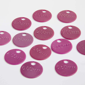 Knitpro Needle Size ID Tags (Set of 12)