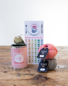 TOFT Gourmet Crochet Prawns in a tin